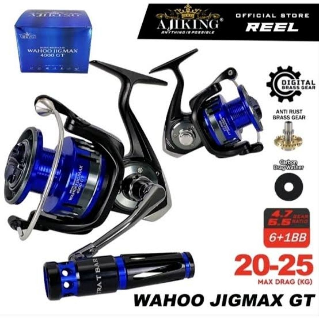REEL AJIKING WAHOO JIGMAX 7000GT