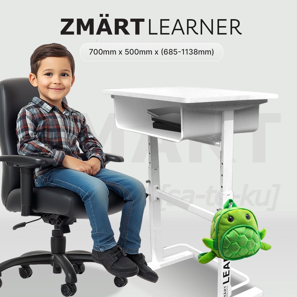 

ZMART LEARNER (Table Top: 700x500 mm) | Adjustable Height Student Table