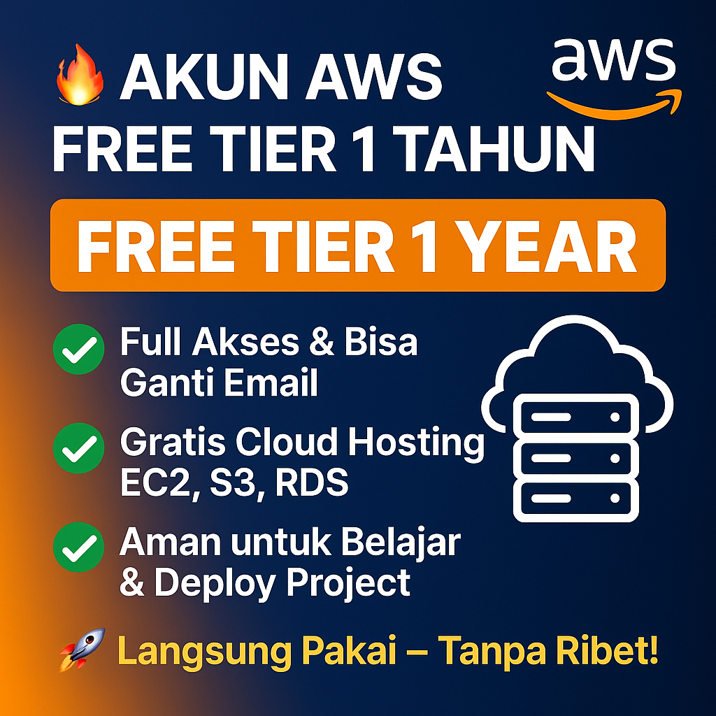 Akun AWS Free Tier | Akun Fresh