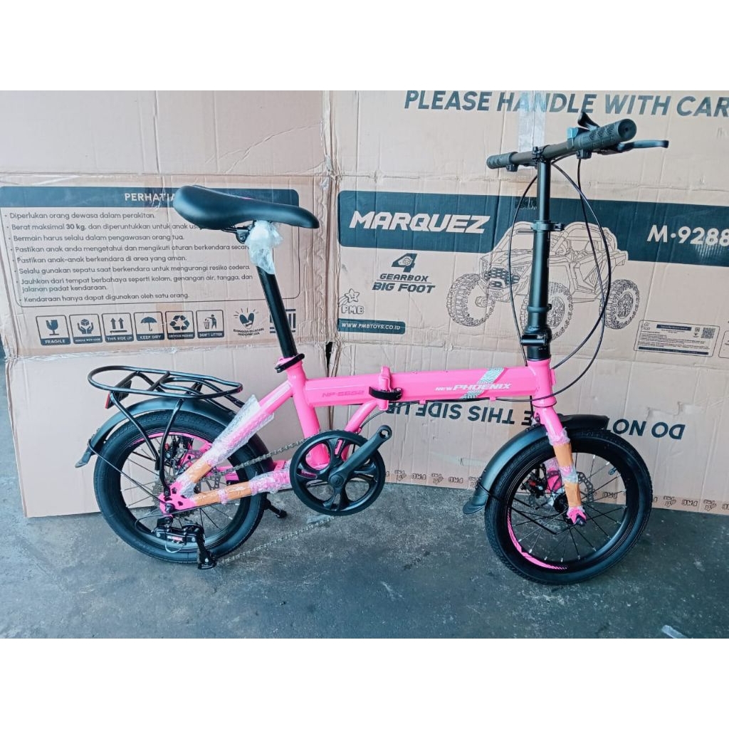 Sepeda lipat Phoenix 16-20  7s rem cakram depan belakang best seller