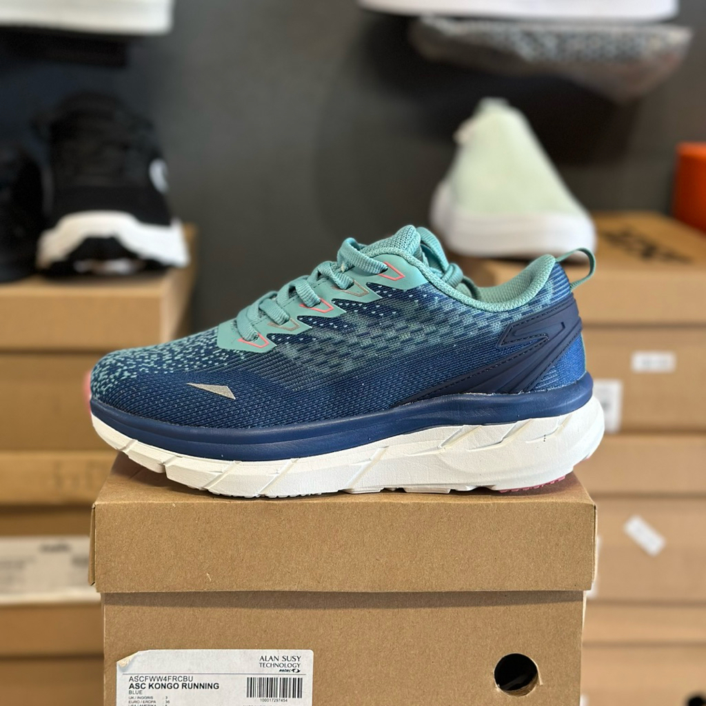 ASTEC KONGO RUNNING - BIRU  100% Original Store BNIB ( BRAND NEW IN BOX ) Kode : ASCFWW4FRCBU