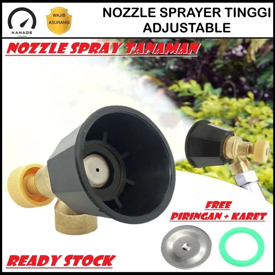 Nozzle Sprayer Tekanan Tinggi Pertanian Adjustable Nozel Sprayer Kabut Ujung Semprotan Sprayer Kunin