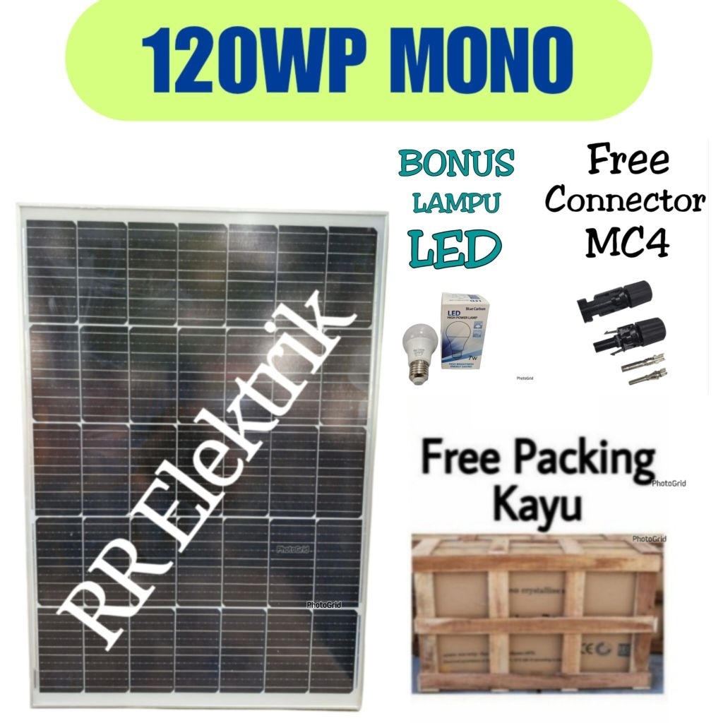 Solar Panel Solar Cell Panel Surya 120wp Monocrystalline 120 wp Mono