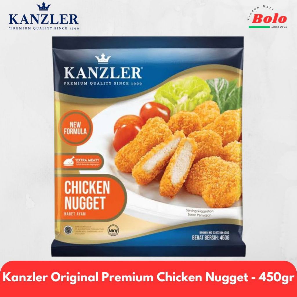 

Kanzler Original Premium Chicken Nugget - 450gr - Formula Terbaru rasa lebih JUARA!