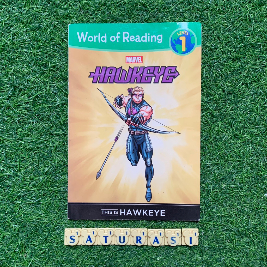 (Saturasi Preloved) World of Reading Marvel : Hawkeye - Buku Cerita Anak Import