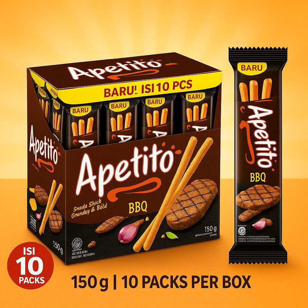 

Snack Stick Apetito BBQ dan Pizza