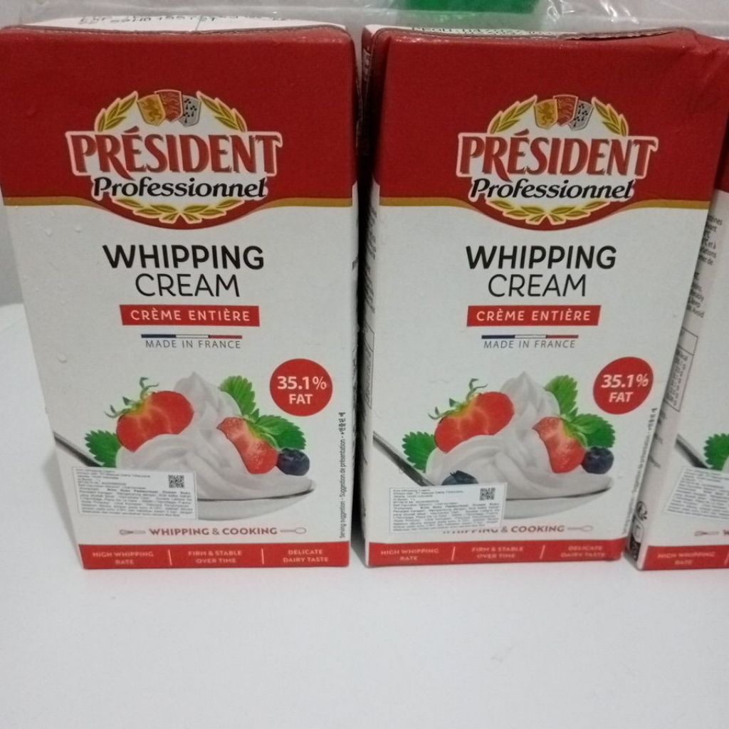 

Whipping cream and cooking President 1L