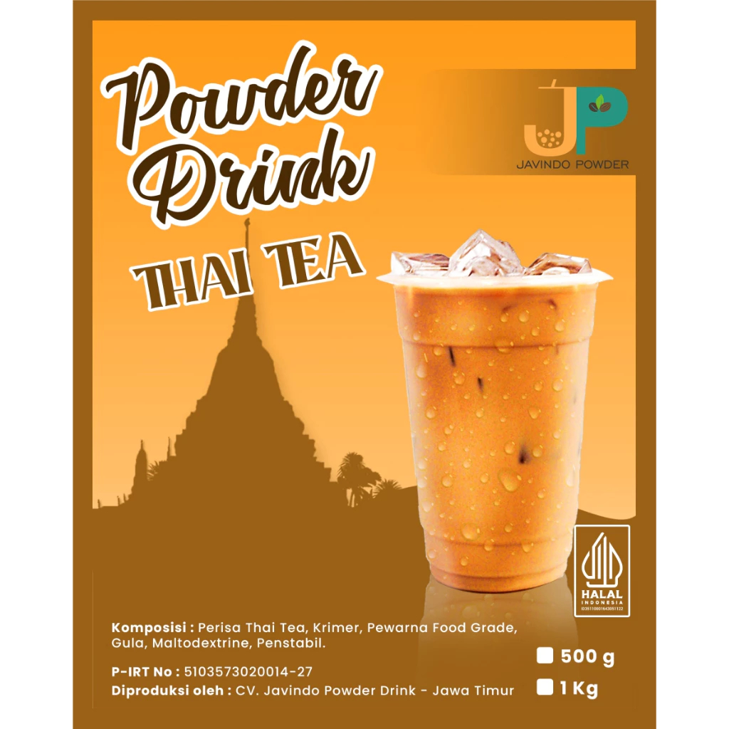 

JAVINDO Bubuk Minuman Rasa Thai Tea 1Kg / 1 Kg Reguler - Javindo Powder
