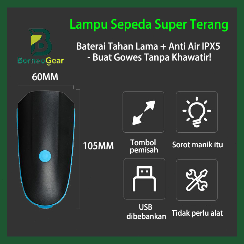 HYTRA Lampu Sepeda dengan Tahan Air dan Tahan Hujan Sepeda / Sepeda Gunung Ringan / Lampu Depan Sepe