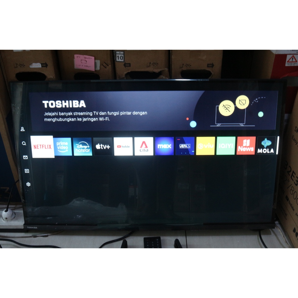 [+Free palet kayu] SECOND TV LED TOSHIBA 32 INCH SMART TV BISA YOUTUBE DIGITAL 5475F