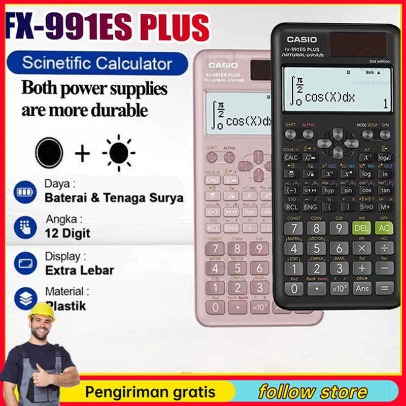 

Casio FX-991EX/991ES-Plus Scientific Calculator with 40 Constant Formulas - Kalkulator Scientific Casio