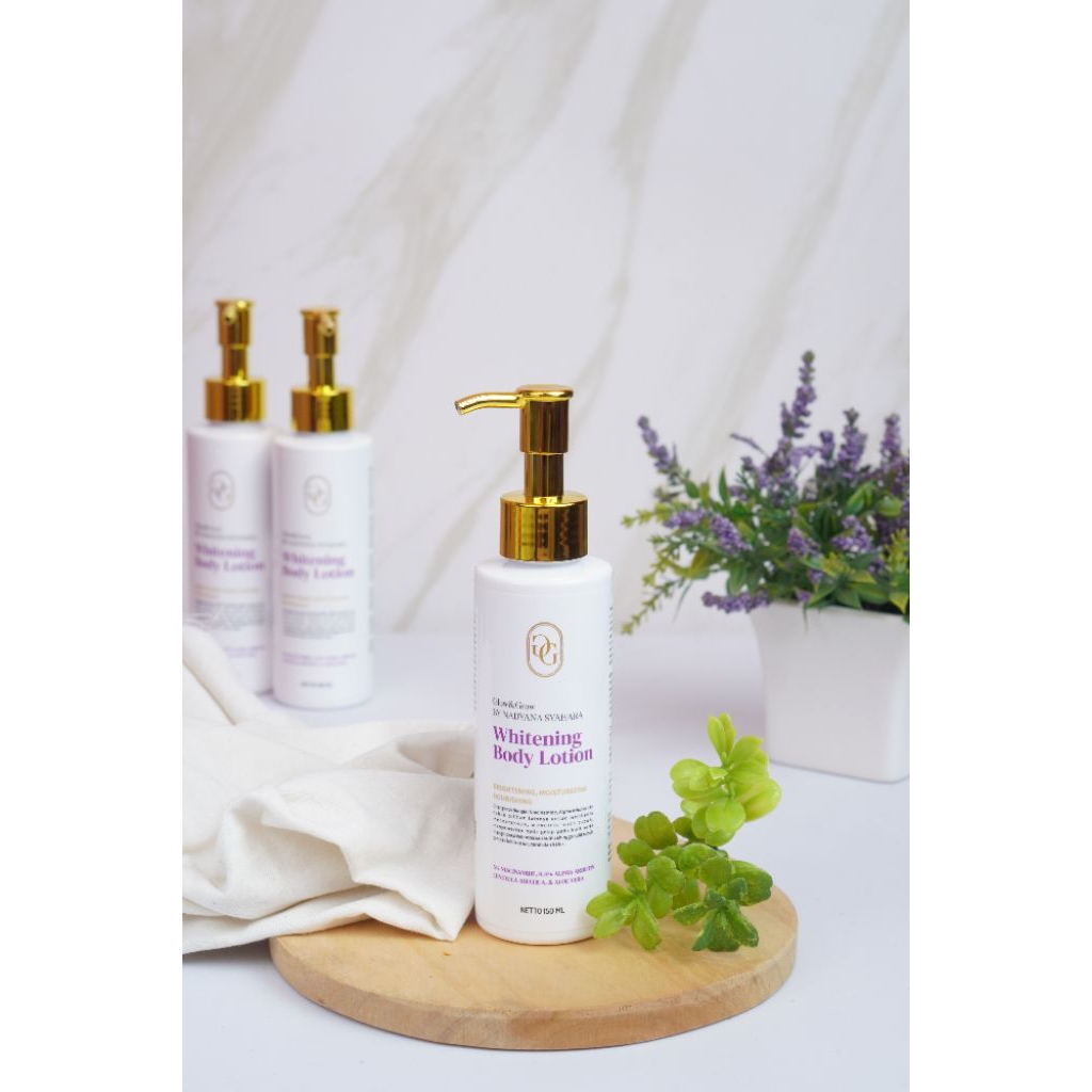 Lotion whitening Glow&Grow by nadyana syahara|| niacinamide|| Alpha arbutin