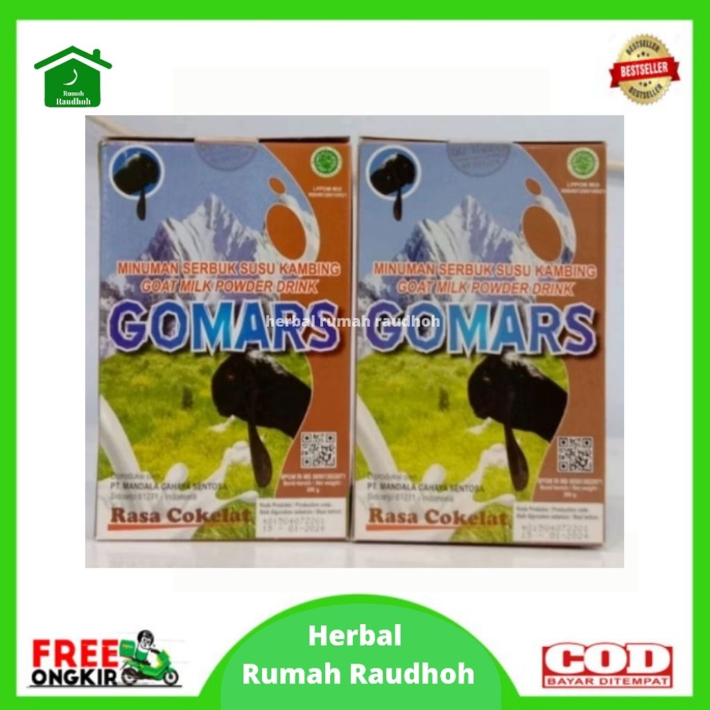 

GOMARS SUSU KAMBING ETAWA BUBUK RASA COKLAT ORIGINAL - KAYA FLOURIN FORMULA ISI 200 GR
