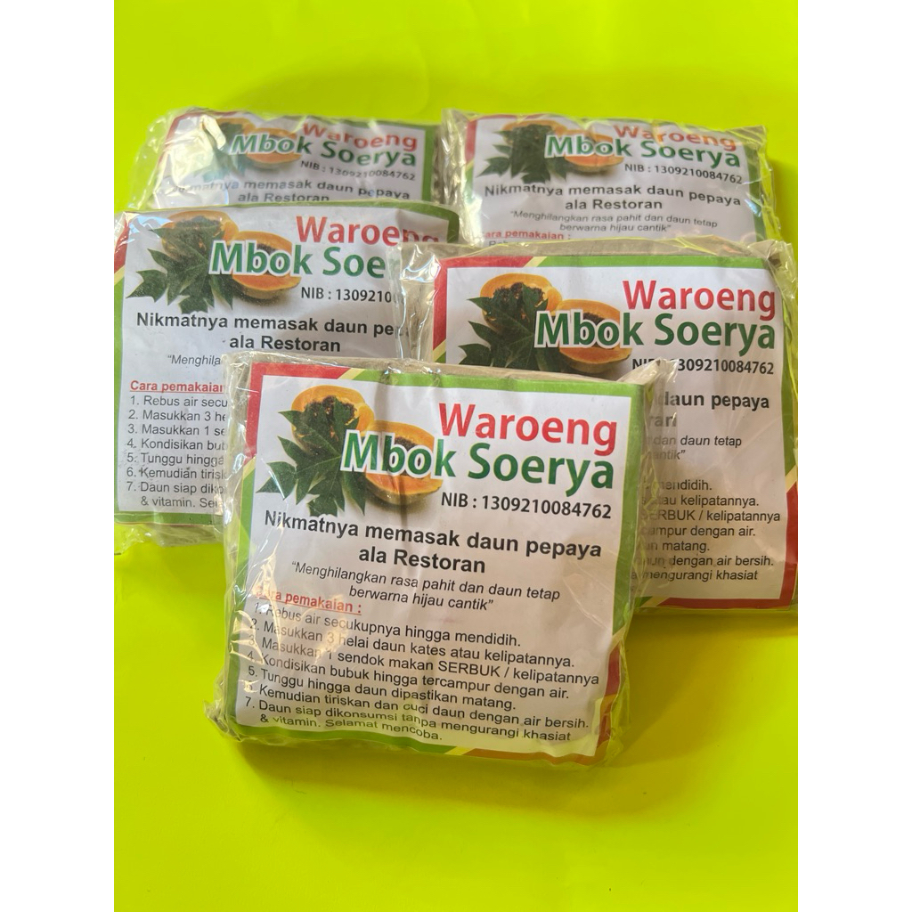 

Bubuk daun pepaya