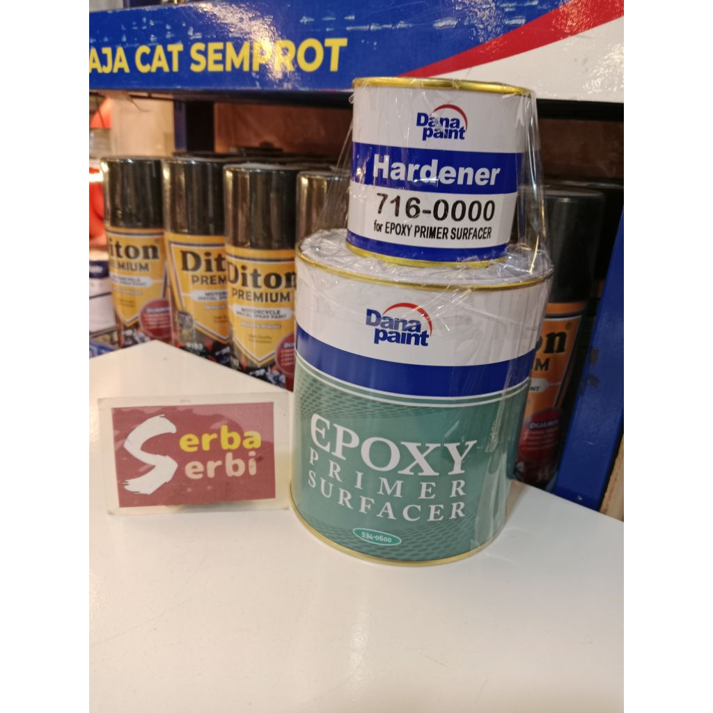 (1LTR SET DANAGLOSS EPOXY PRIMER SURFACER) Cat dasar+hardener