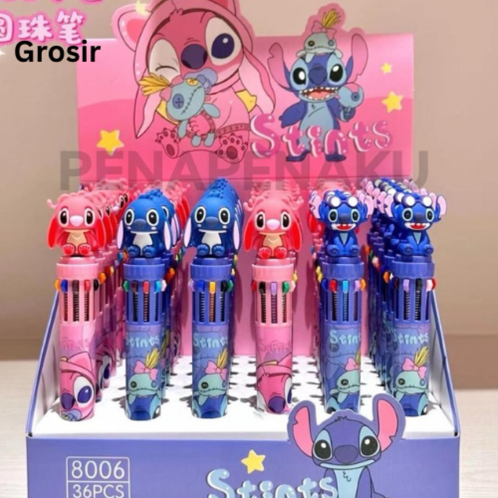 

GROSIR PENA 10warna STIT/ pen warna /1box isi 36/ 8006