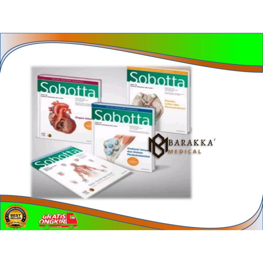 Sobotta Atlas anatomi manusia Sobotta edisi 25 set original