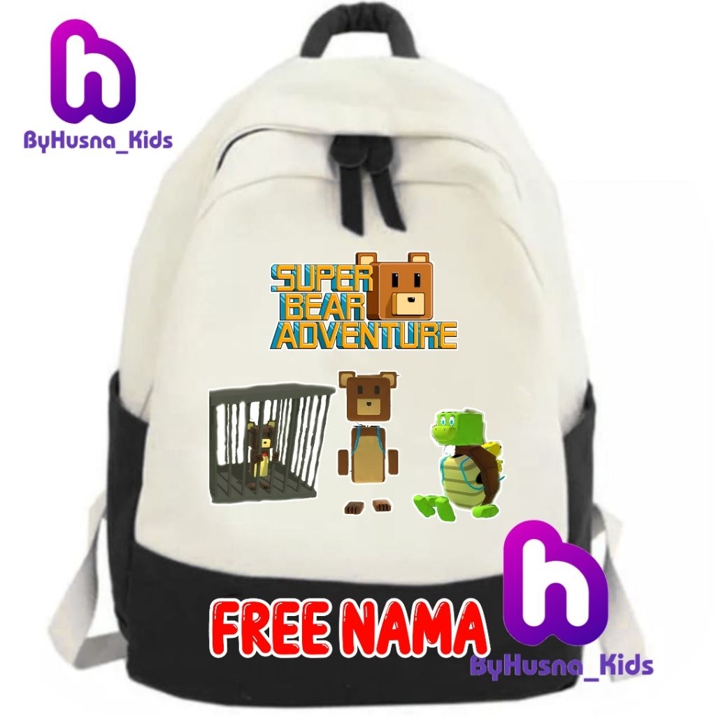TAS RANSEL ANAK SUPER BEAR ADVENTURE GAME ANAK SUPER BEAR ADVENTURE