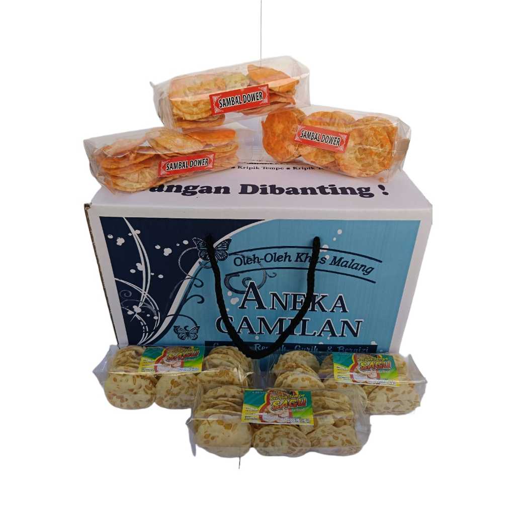 

[PAKET MEWAH Isi 20] Keripik Tempe Sagu | Oleh-Oleh Khas Malang
