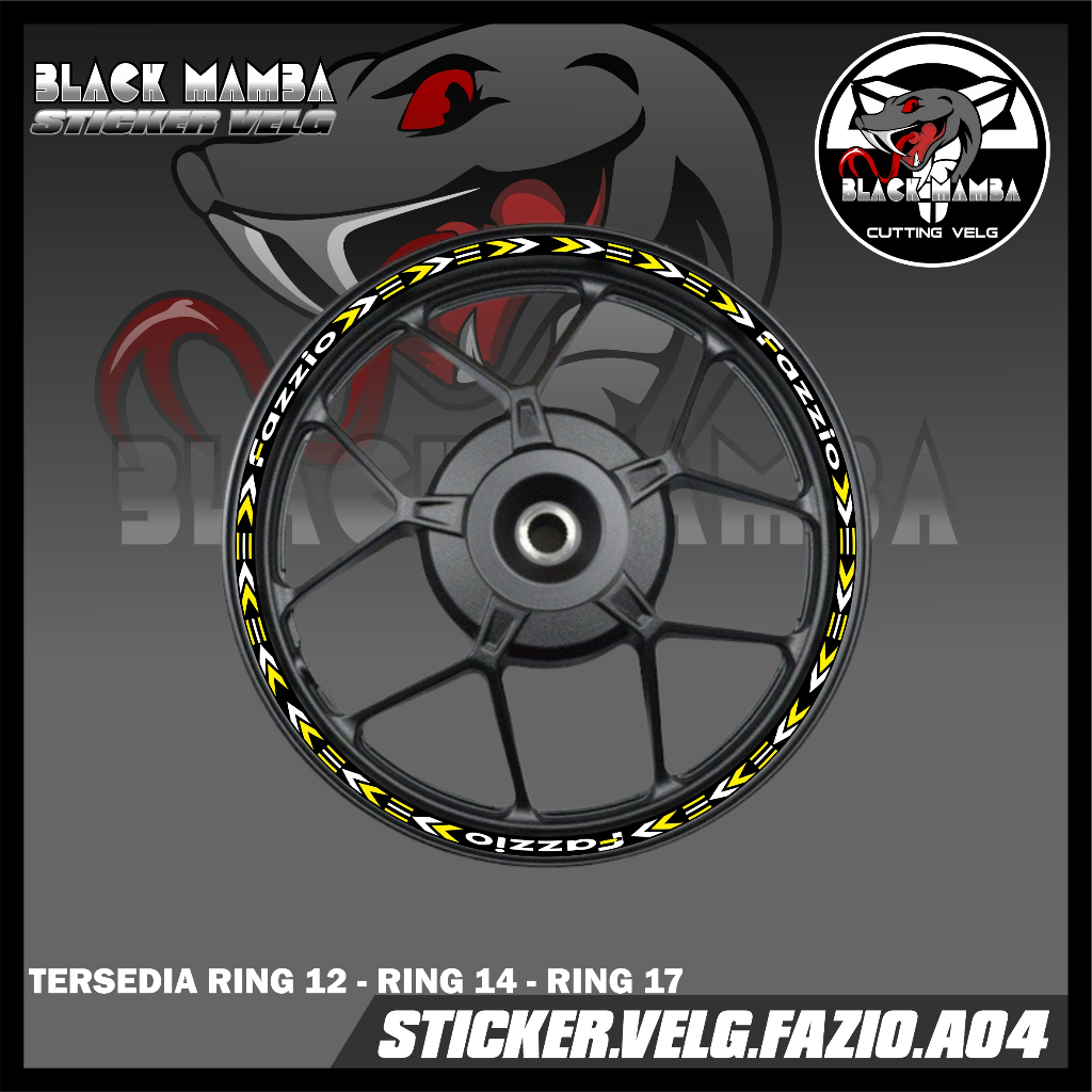 STICKER VELG FAZZIO- STIKER LIS LIST VARIASI BAN/VELG YAMAHA FAZZIO A04