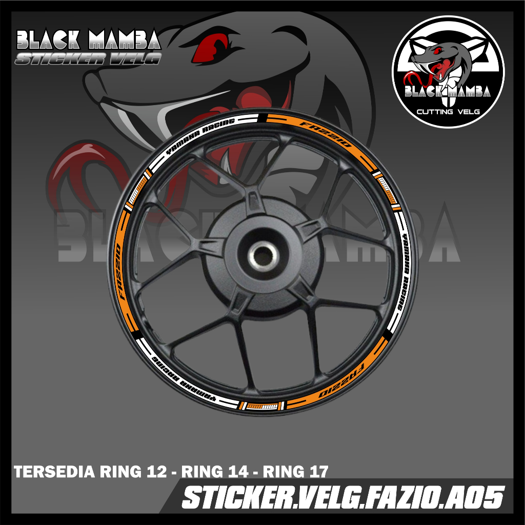 STICKER VELG FAZZIO- STIKER LIS LIST VARIASI BAN/VELG YAMAHA FAZZIO A05