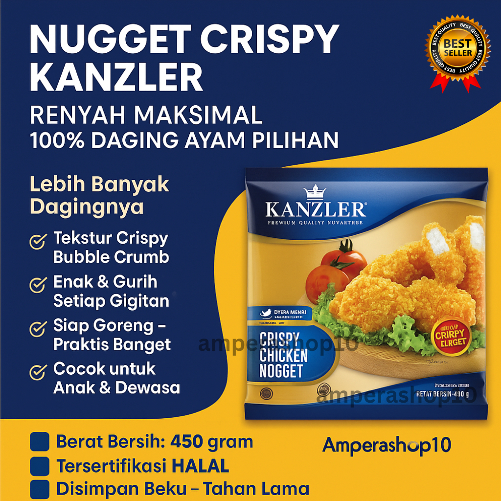 

nugget crispy 450gr frozen food kanzler