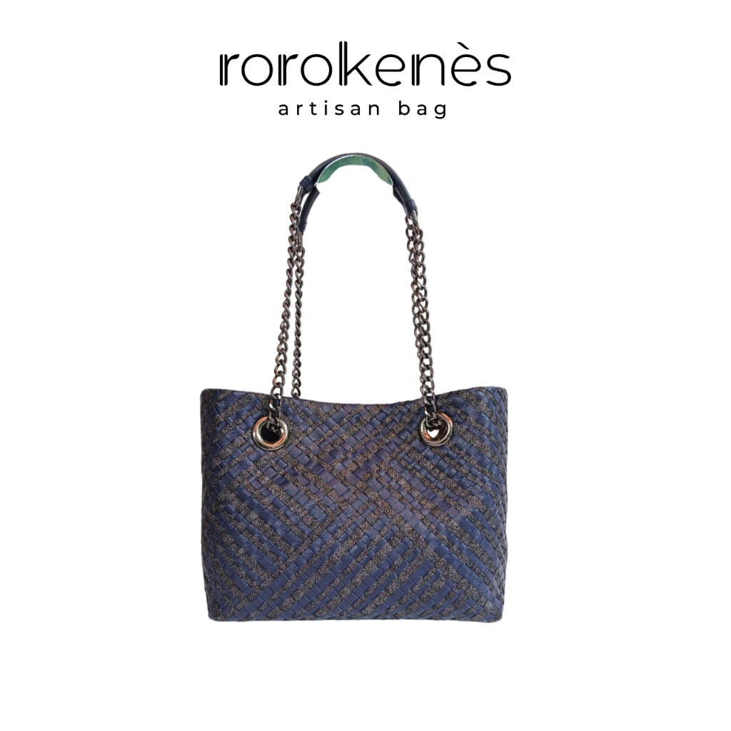 Rorokenes Tas Anyaman Kulit Asli Tote Bag Doea Mata