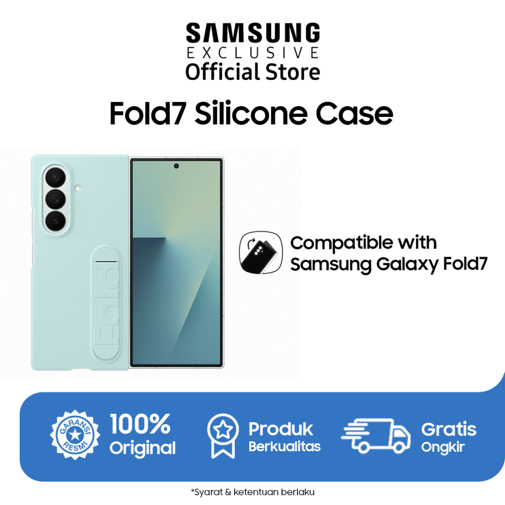 Samsung Galaxy Z Fold7 Silicone Case - Light Green