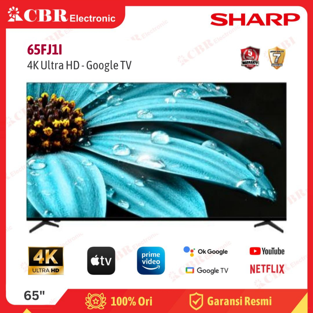 TV SHARP 65 Inch LED 65FJ1X / 65FJ1I (4K UHD-GoogleTV) - Batam