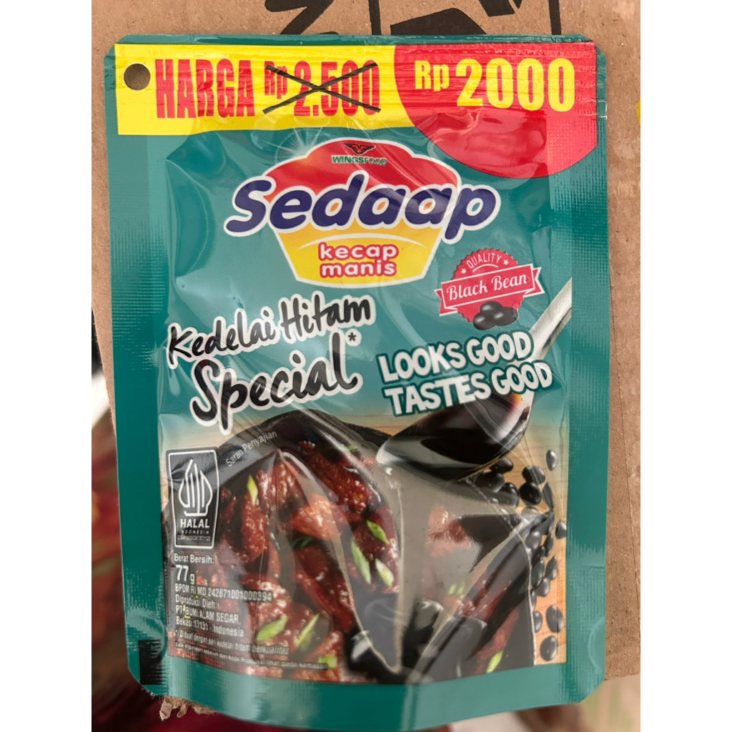 

kecap sedaap 77 G eceran harga per pcs !!