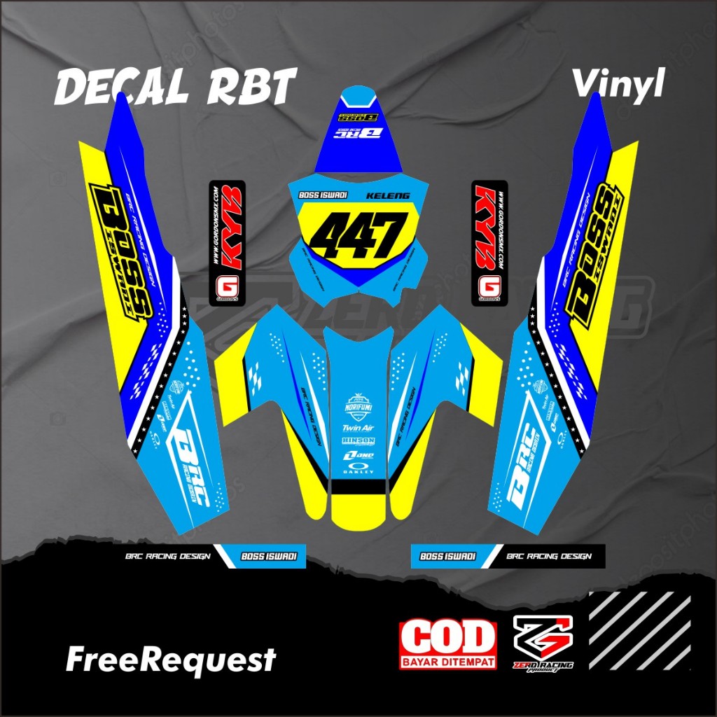 DECAL RBT BODY JUPITER YAMAHA VEGA NEW FULL BODY DEKAL STICKER STRIPING TERBARU