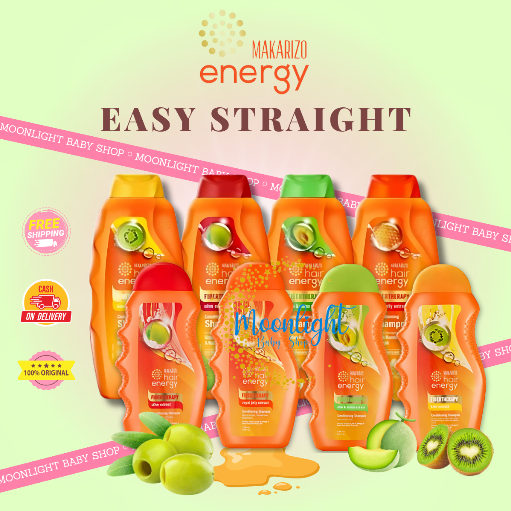 Makarizo Hair Energy Conditioning Shampoo 2in1 Fibertherapy 170ml | 330ml Botol Original BPOM