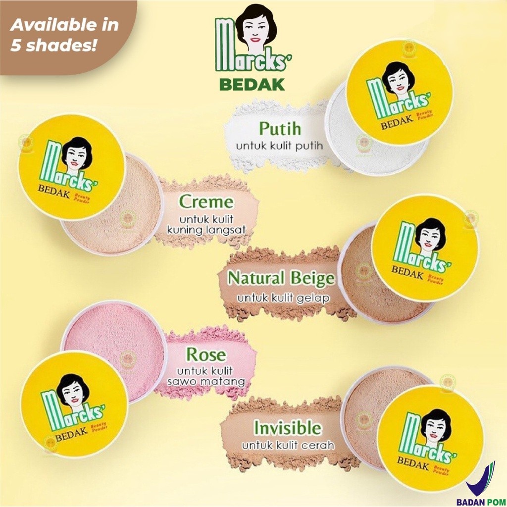 Paket Bedak Tabur Marcks 6 pcs / Bedak Marcks 6pcs