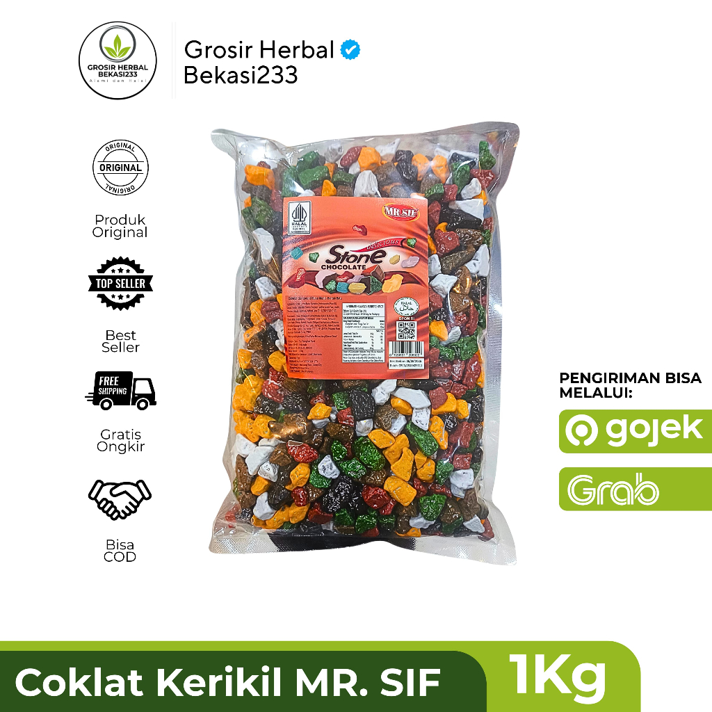 

Cokelat Kerikil Arab Mr. Sif 1 Kg / Cokelat Kerikil Murah / Coklat Oleh-Oleh Haji Umroh