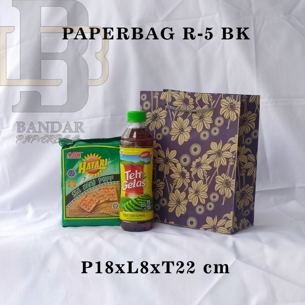

PAPERBAG UKURAN R-5 BK P15 x L8 x T25 CM UNTUK WAFER TANGO NABATI TEH BOTOL DLL