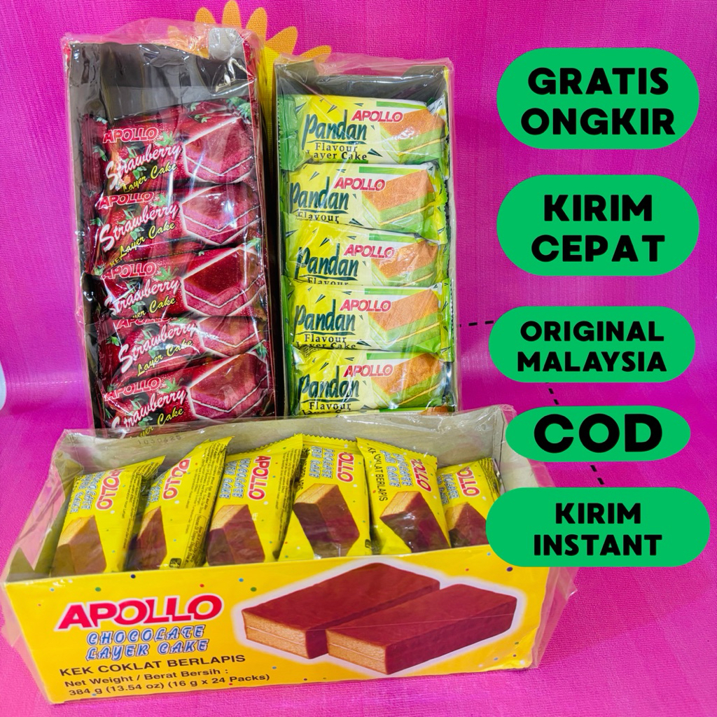 APOLLO MALAYSIA ISI 24 / BOLU APOLLO / APOLLO PANDAN / APOLLO BOLU