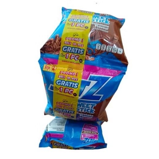 

Snack jetz sweet stick chocolate flavour rasa cokelat 1 renteng isi 10 bungkus @ 18gr dan promo free 1 bungkus jadi dapat 11 bungkus