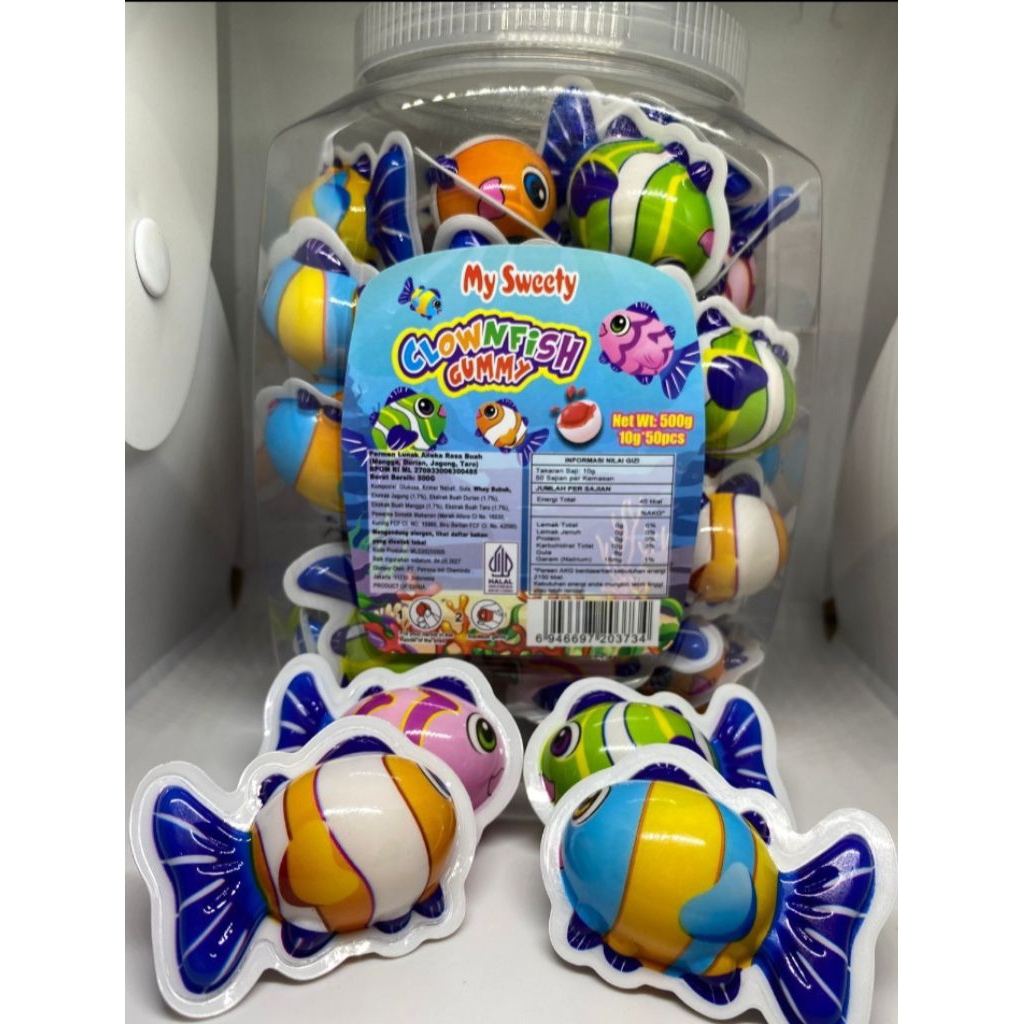 

My sweety permen lunak ikan isi 50 pcs