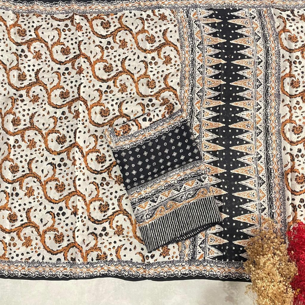 KAIN BATIK VISCOSE CIREBON TRUSMI BATIK FARIZA VISKOS FISKOS CAP TULIS MOTIF JUPRI SOGAN