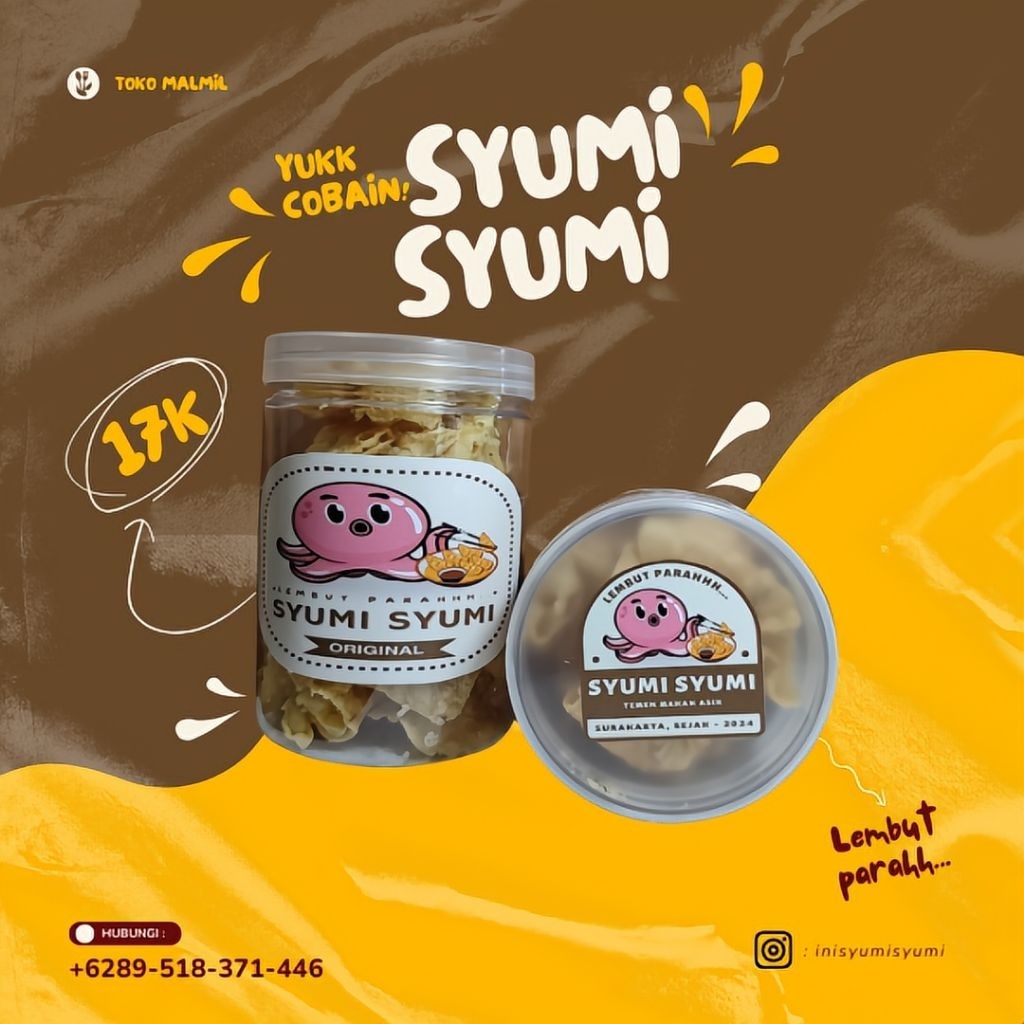 

Syumi-Syumi (Cumi-Cumi Pangsit) Enak, Gurih, Lembut Oleh-oleh Khas Solo