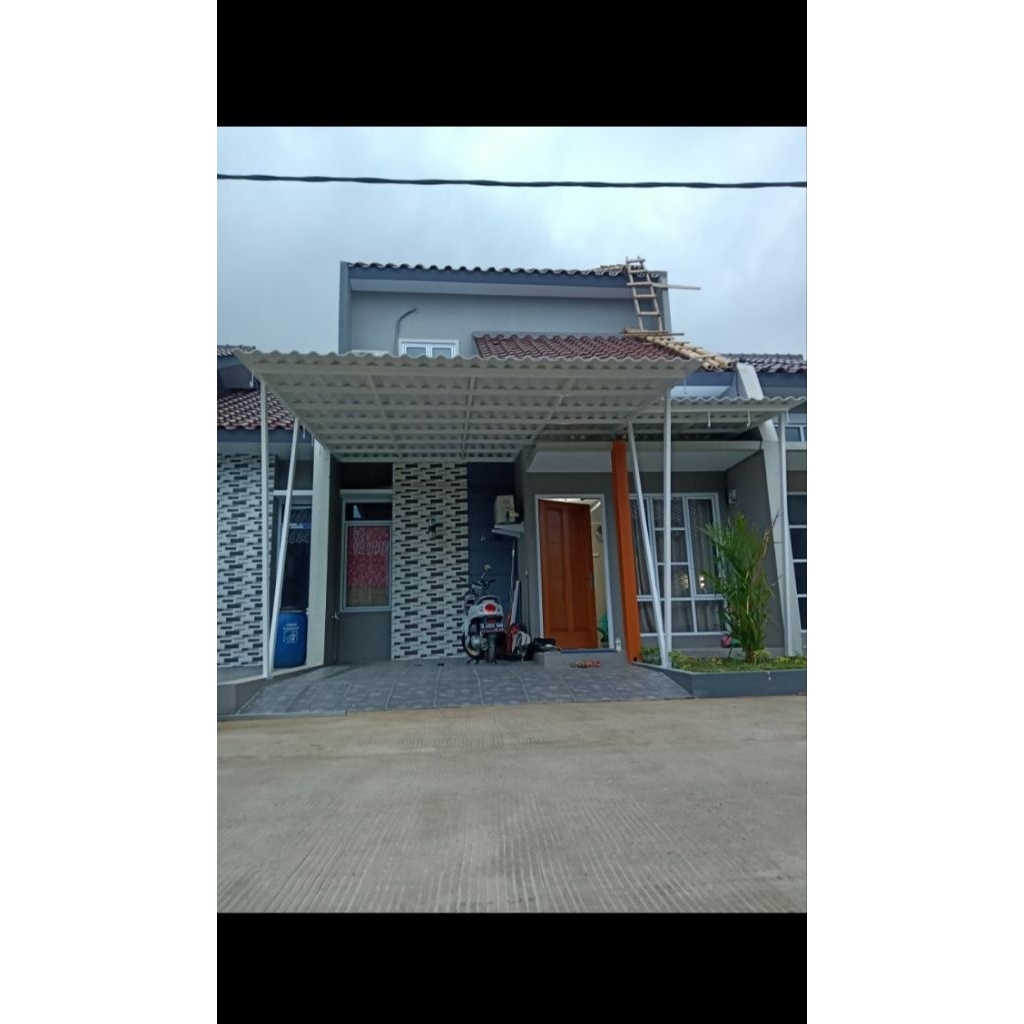 kanopi alderon rangka besi hollo kuat dan tahan lama perlindungan rumah masakini