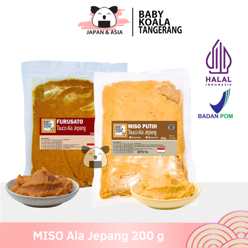 

ENACHAN & FURUSATO Pasta Miso Putih 200 g Halal │ Tauco Ala Jepang untuk Sup Miso Soup Ramen Udon - BKT