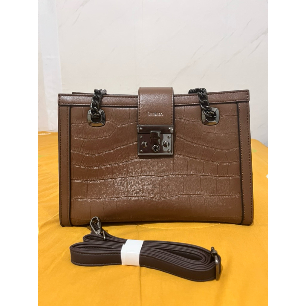 Oneda Hanna Tas Rantai Jinjing Bahu Selempang Wanita Hand Bag Sling Bag Wanita Kekinian Preloved Bar