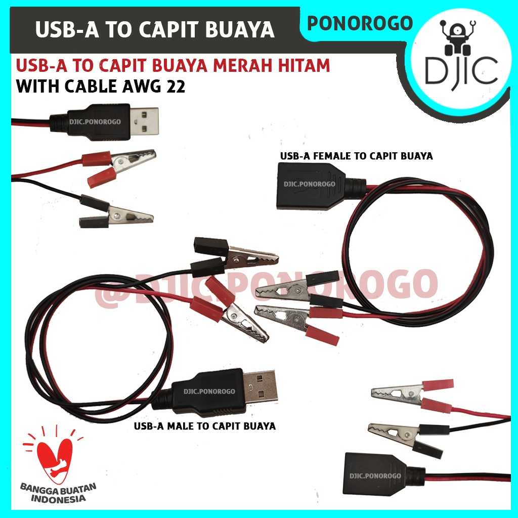 KONVERTER KABEL USB-A MALE FEMALE TO CAPIT BUAYA