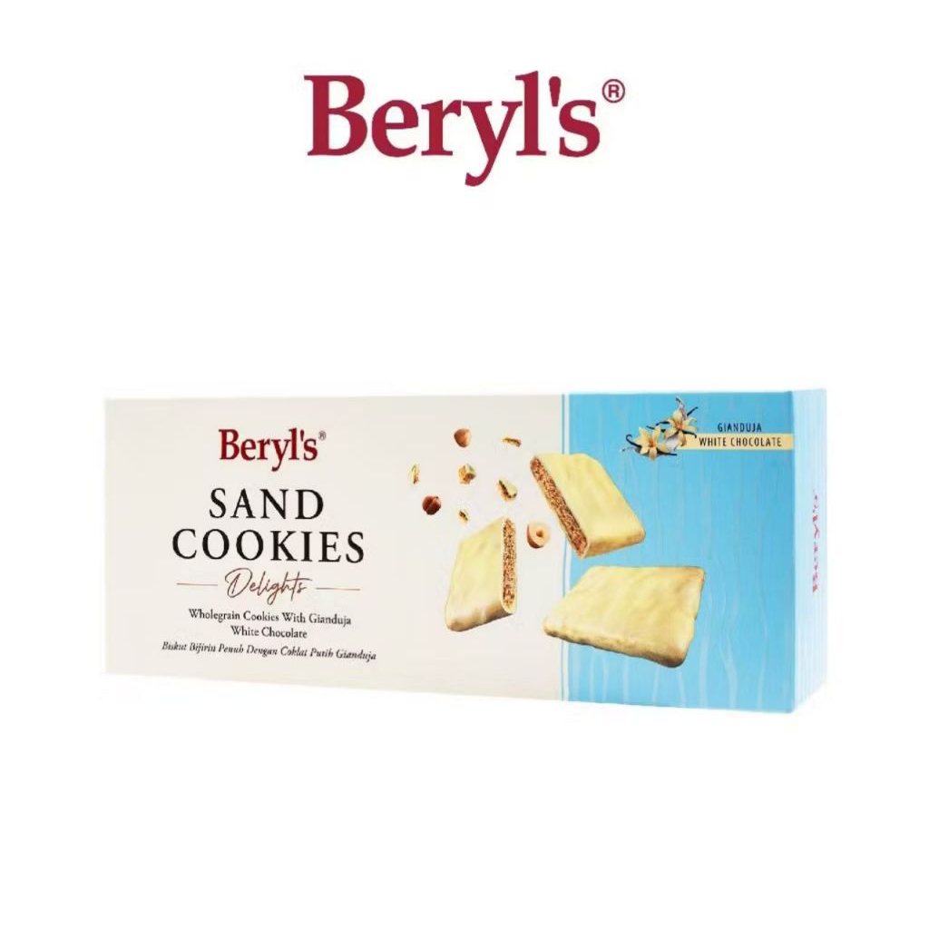 

BERYL'S SAND COOKIES DELIGHT COKLAT PUTIH GIANDUJA 120G