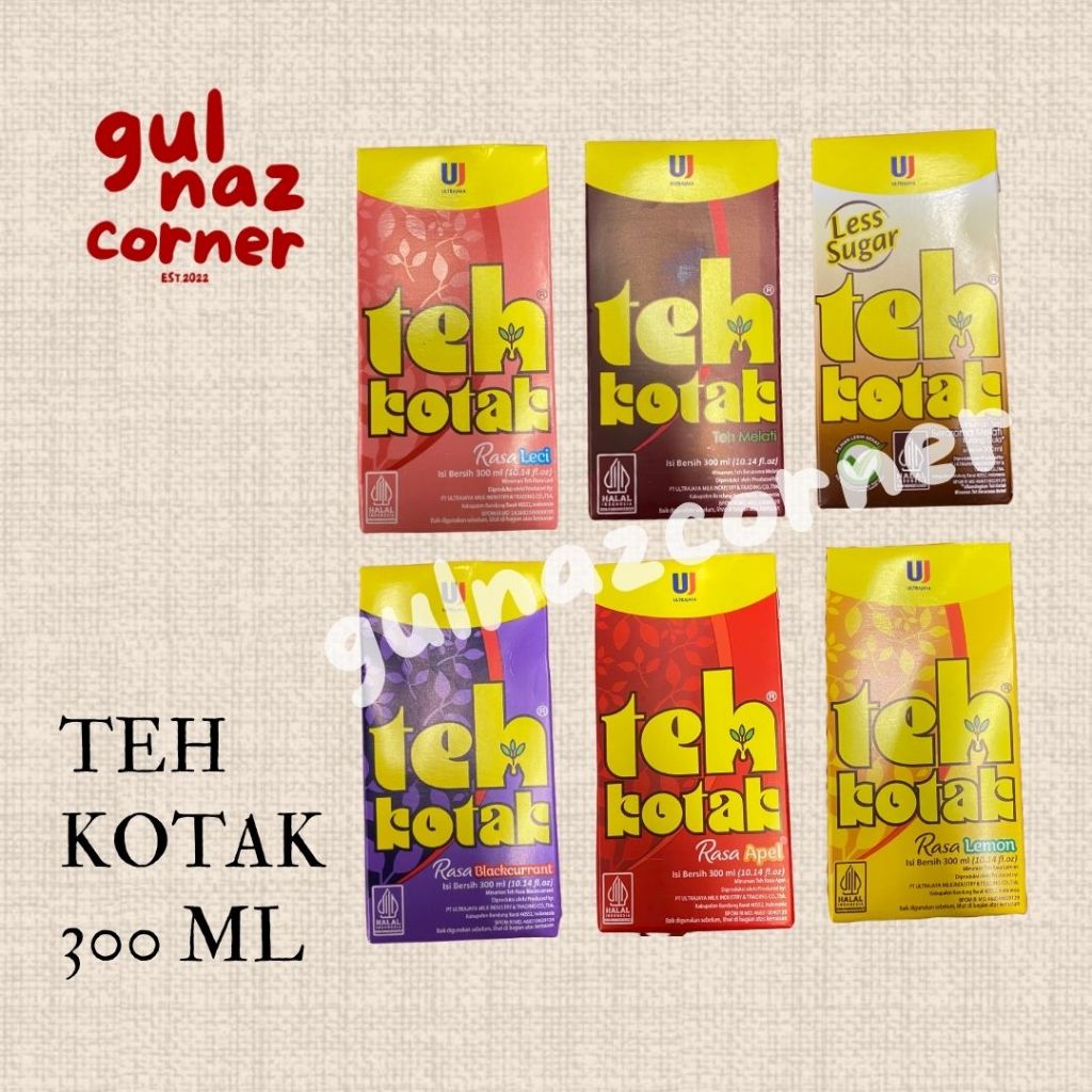 

[FREE BUBBLE WRAP] TEH KOTAK 300 ML ALL VARIANT