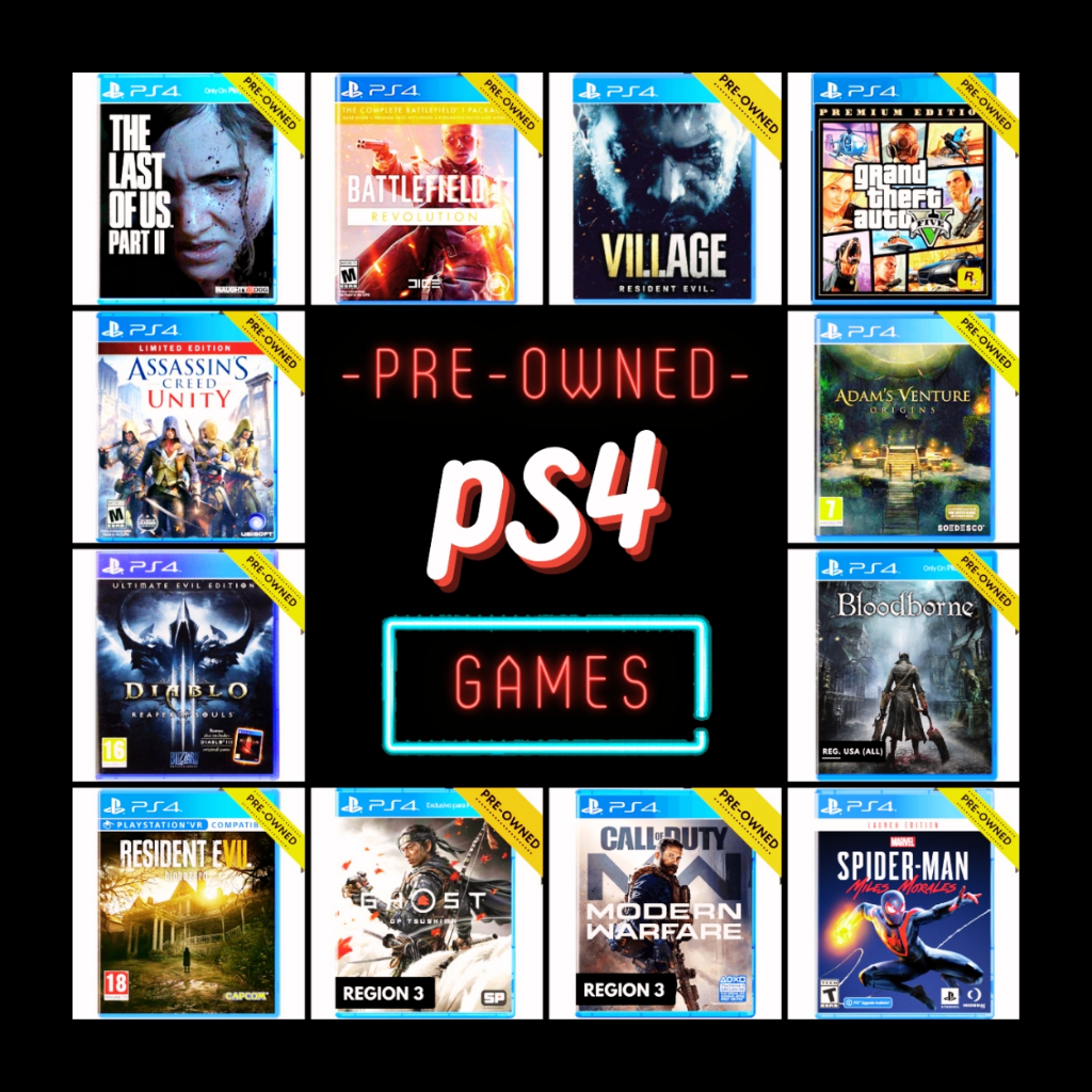 ★ - PS4 - GAMES ★ ( u s e d ) | kaset bd game ps4 ps5 ps 4 5 the last ghost god of us tsushima war r