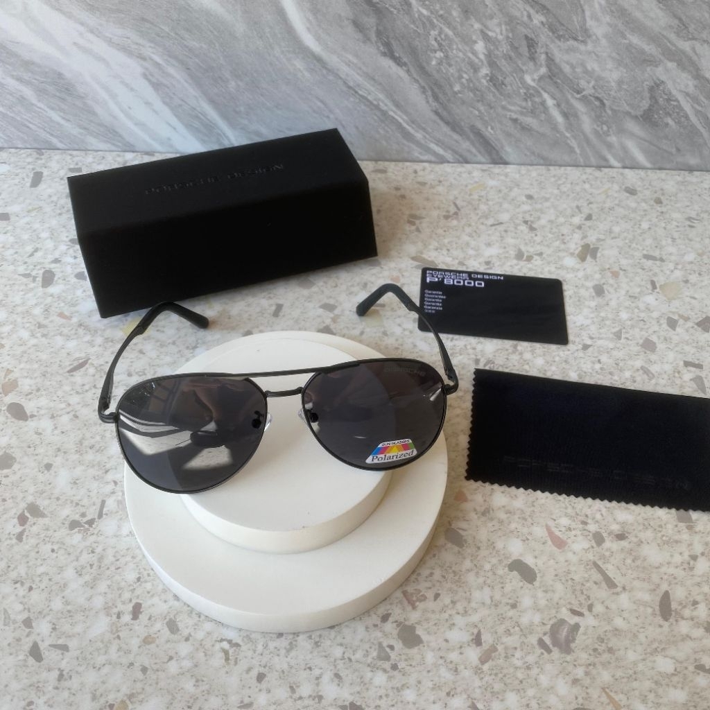 KACAMATA AVIATOR POLAR LOOK PRIA WANITA – KACAMATA HITAM ANTI SILAU  MODEL RAYBEN FREE BOX