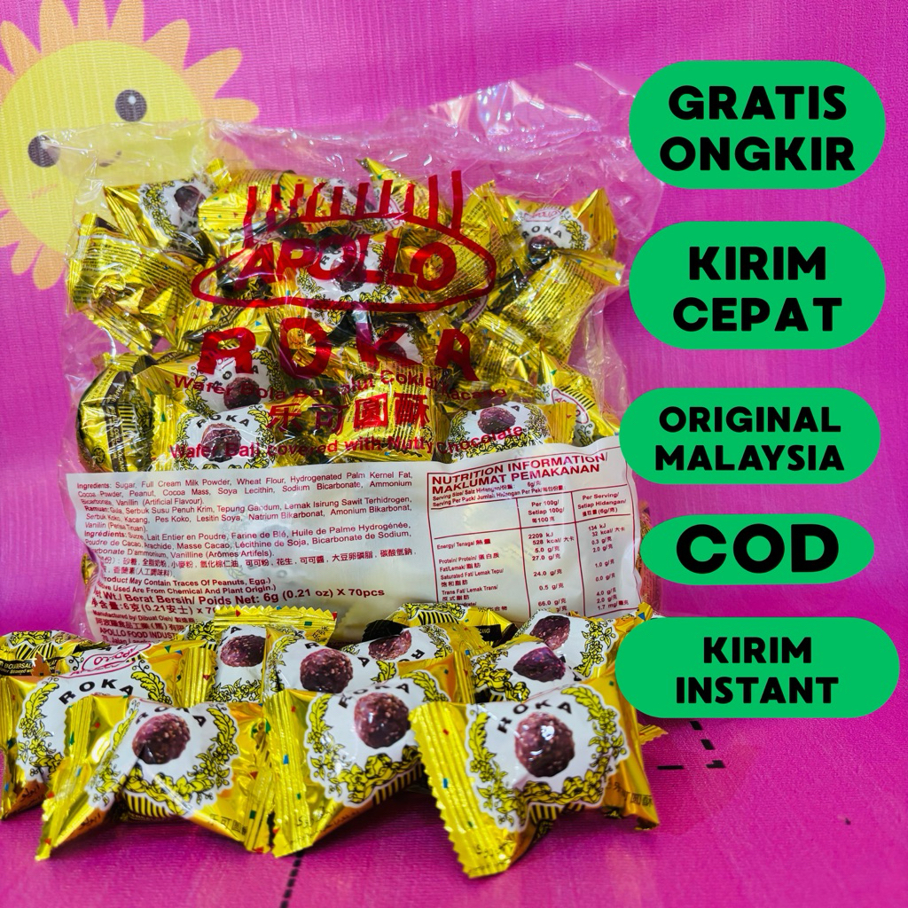 

Apollo Roka Malaysia (70 Pcs) / Bola Coklat