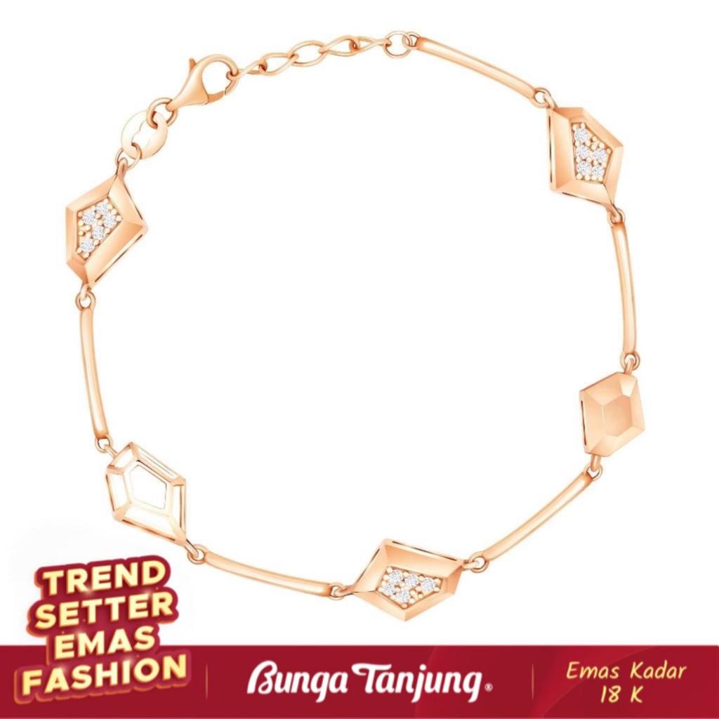 GELANG BOLD A - SDW GOLD - EMAS 18K - BUNGA TANJUNG GOLD
